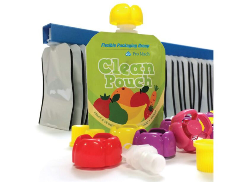 Pouch examples for the TX-100SP-1 center spout inserter machine