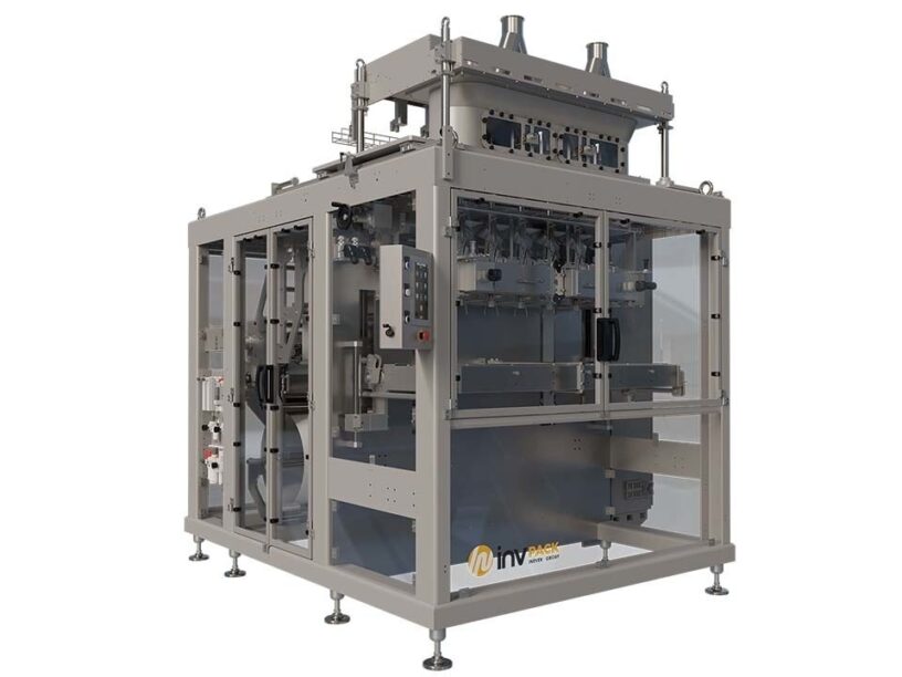 Angled view of the SP Series multilane stickpack machine