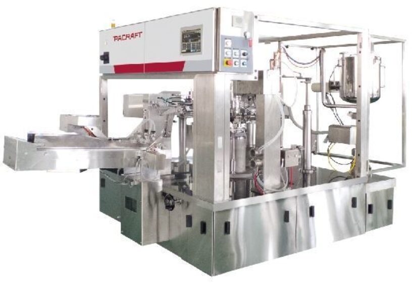 Front of the TT-8D-R pre-made pouch filler and sealer system