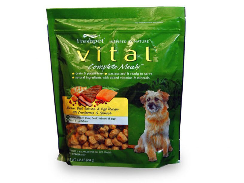 Vital dog food packaging sealed using the TT-8D-N pouch filling machine