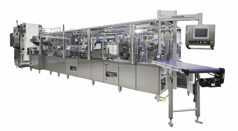 Right angle view of the RPM Series horizontal form fill seal poucher