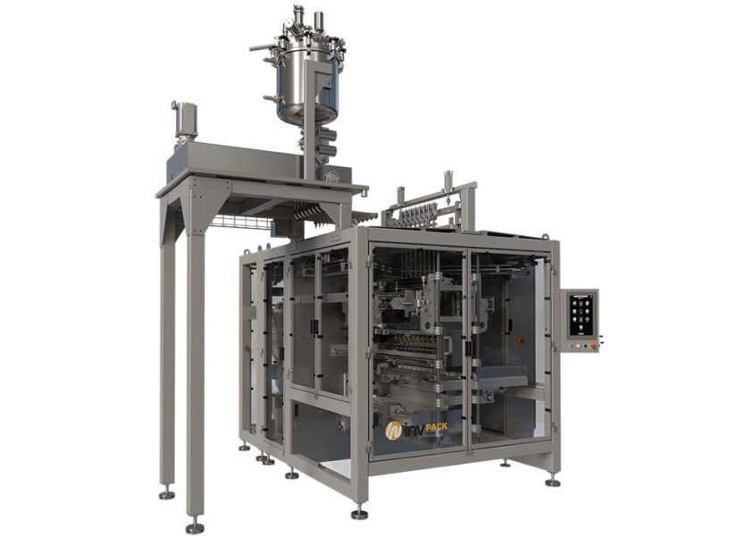 Front of the MVA 12 vertical form fill seal multilane sachet machine