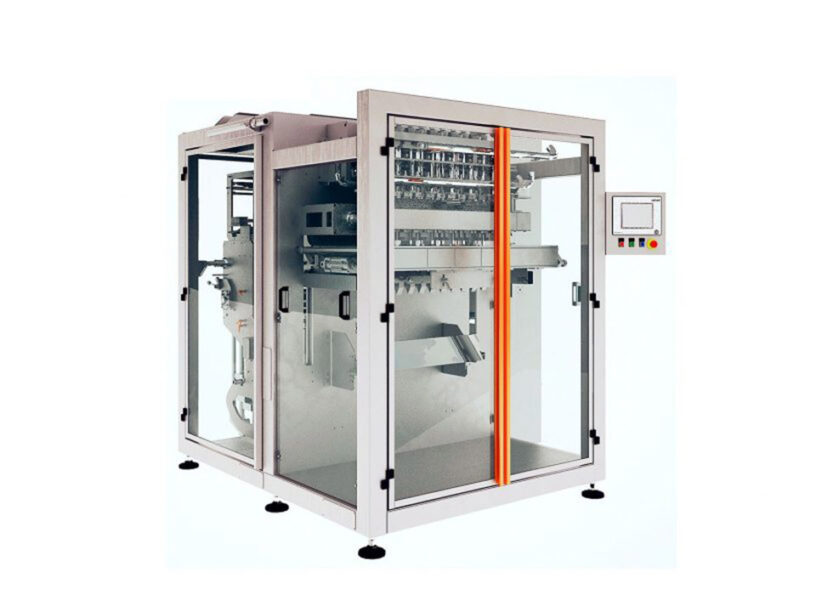 Front left angle of the SP Series multilane stickpack equipment
