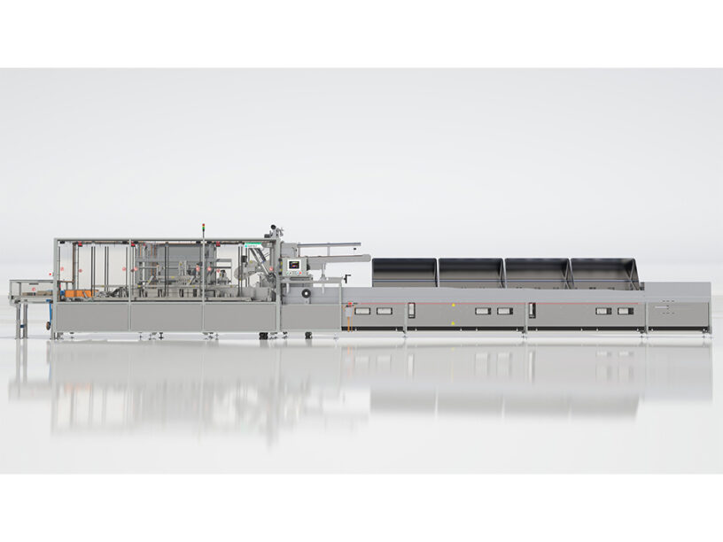Side of the Bartelt VP-1 Variety Pack Cartoning equipment