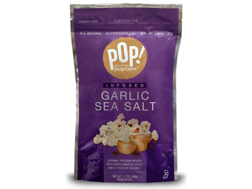 Popcorn packaging sealed using the TT-8D-N pouch filling machine