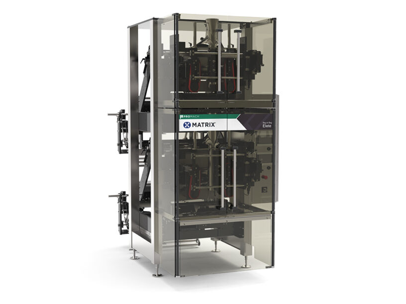 Front of the bag in bag vertical form fill seal system