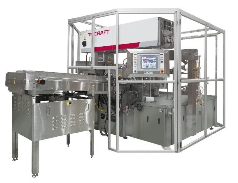 Front view of the TT-8DW-N pre-made pouch twin filler and sealer