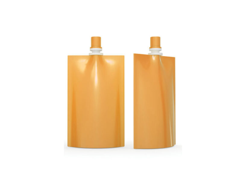 Examples of pouches with lids for the TX-100SP-1 center spout inserter machine