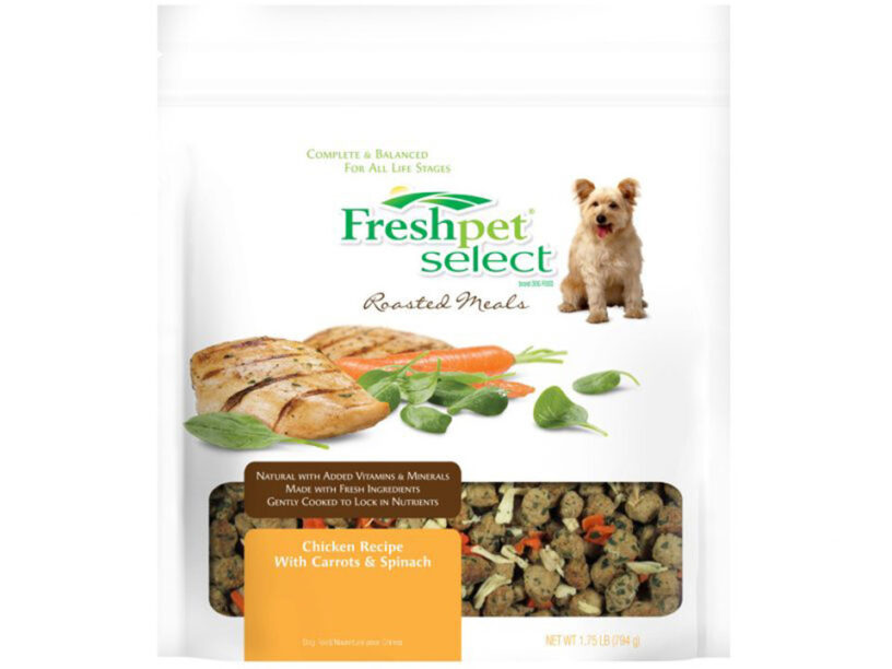 Pet food pouch sealed using the TT-8D-R pre-made pouch filler and sealer