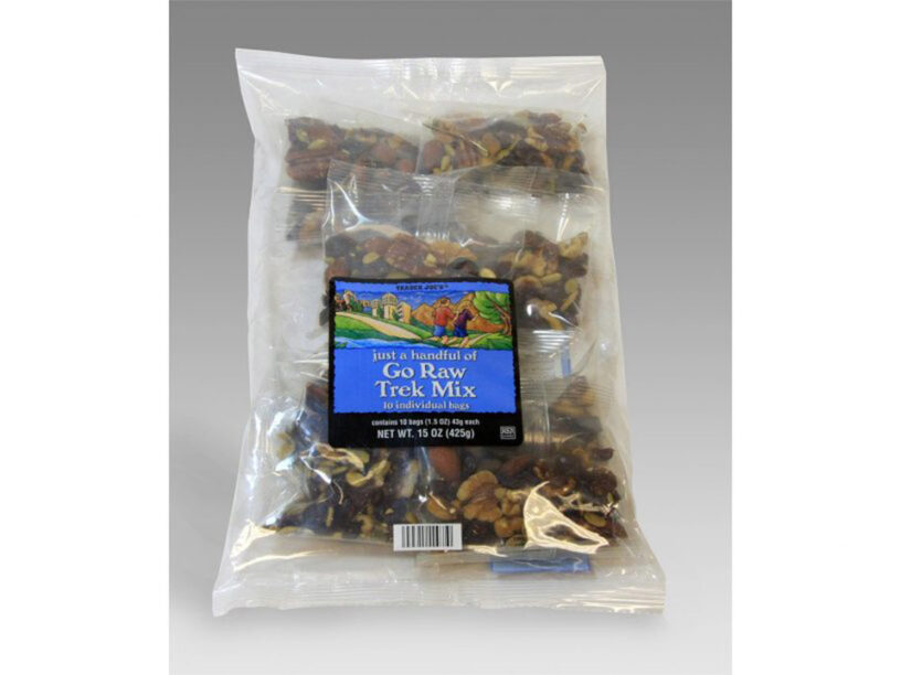 Product example of the bag in bag vertical form fill seal machine