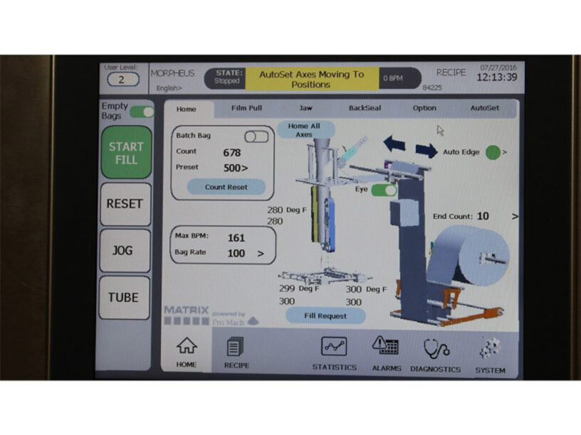 Display on the Auto Pro changeover system